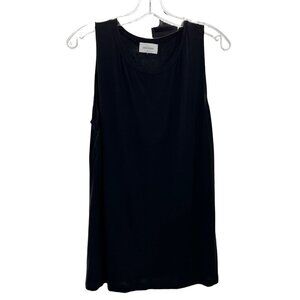 Adrienne Women's Scoop Neck Sleeveless Top Black Size Small